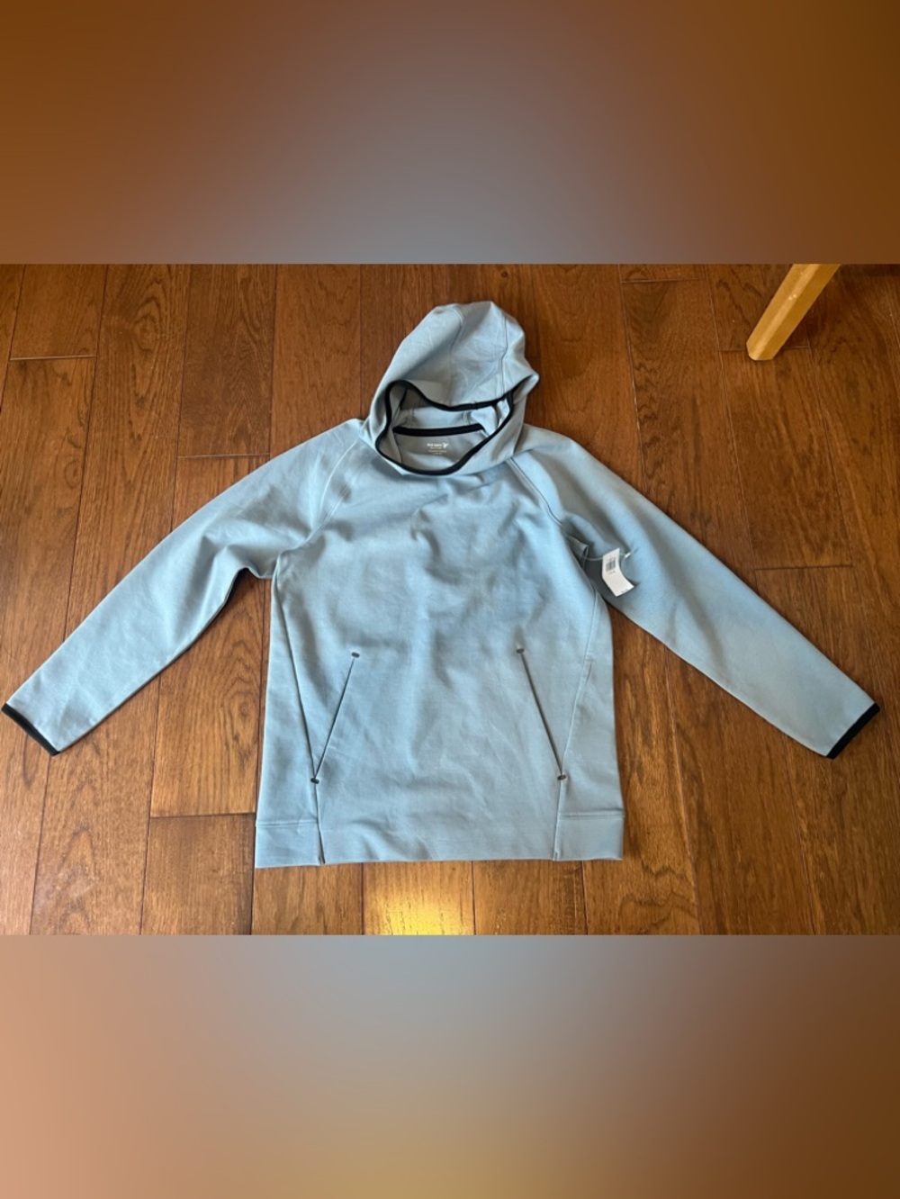 Old Navy Light Blue Pullover Hooded Sweatshirt - Boys Size 10/12 NWT